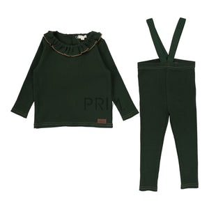 LIL LEGS RUFFLE COLLAR RIBBED SET
