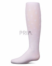Load image into Gallery viewer, MEMOI MINI BOW FLOCKED OPAQUE TIGHTS
