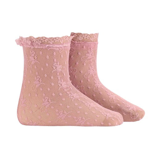 anklet floral designed lace