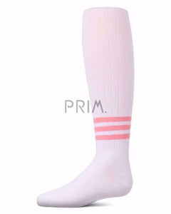 MEMOI BRIGHT STRIPE COTTON TIGHTS