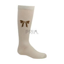 Load image into Gallery viewer, ZUBII SUEDE BOW KNEE SOCK
