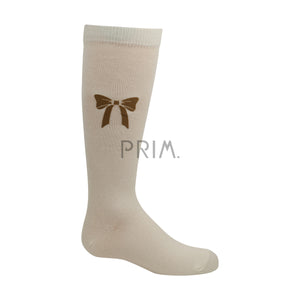 ZUBII SUEDE BOW KNEE SOCK