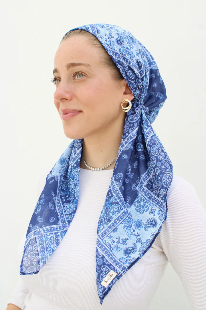 headscarf short pretied pattern