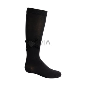 ZUBII BOW/HEART KNEE SOCK