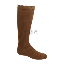 Load image into Gallery viewer, ZUBII TEXTURED RUFFLE KNEE SOCK
