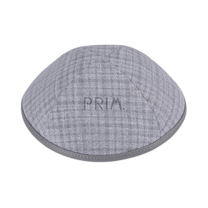 IKIPPAH GREY PLAID WITH GREAY LEATHER RIM