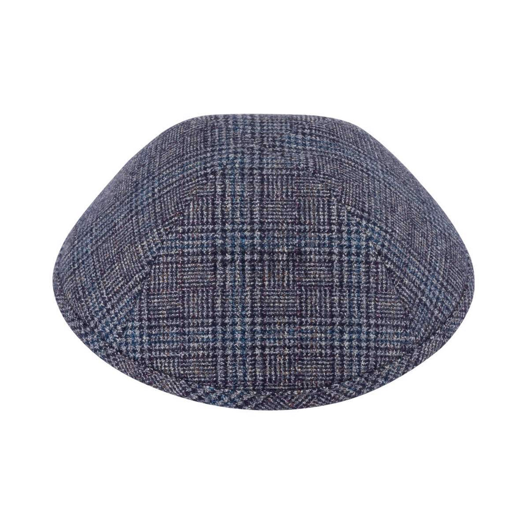 IKIPPAH NAVY & GREY SQUARE PLAID