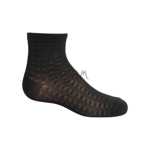 ZUBII WEAVE TEXTURE ANKLE SOCK