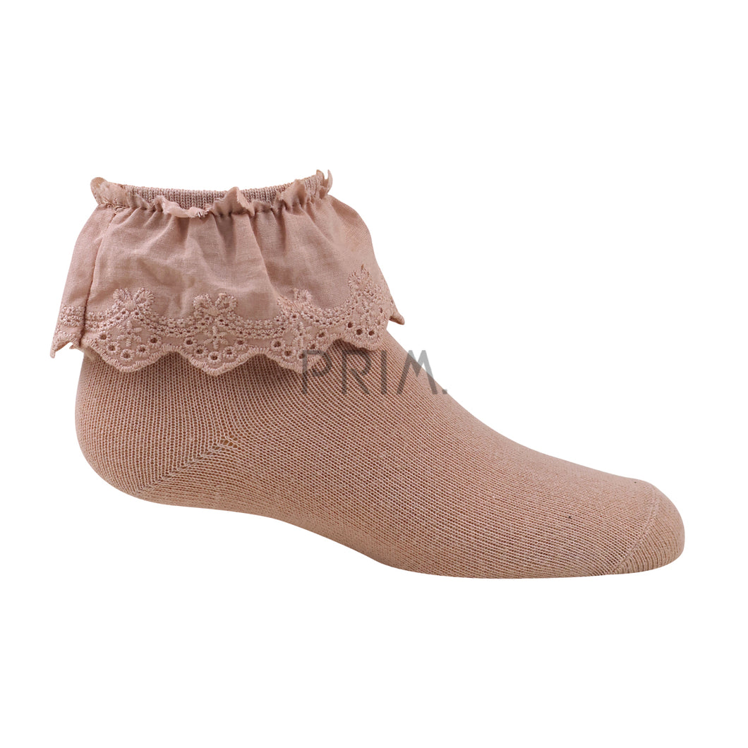 ZUBII EYELET RUFFLE ANKLE