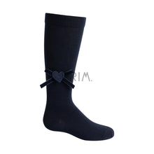 Load image into Gallery viewer, ZUBII BOW/HEART KNEE SOCK
