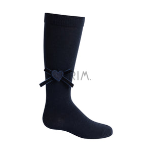 ZUBII BOW/HEART KNEE SOCK