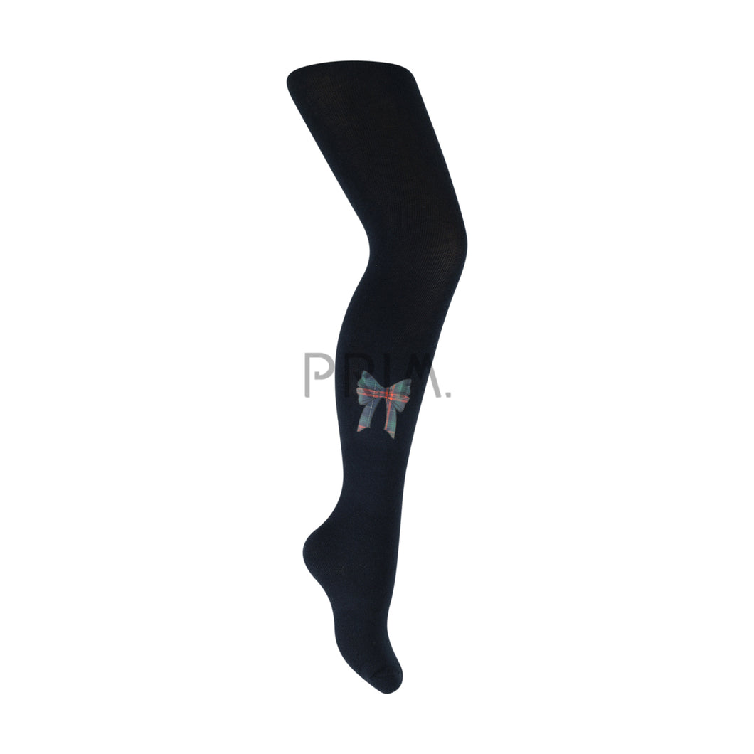 ZUBII PLAID BOW TIGHTS
