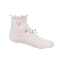 Load image into Gallery viewer, ZUBII SCALLOP EDGE BOW EMBROIDERED ANKLET
