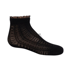 ZUBII TEXTURE WITH SHEER RUFFLE ANKLET