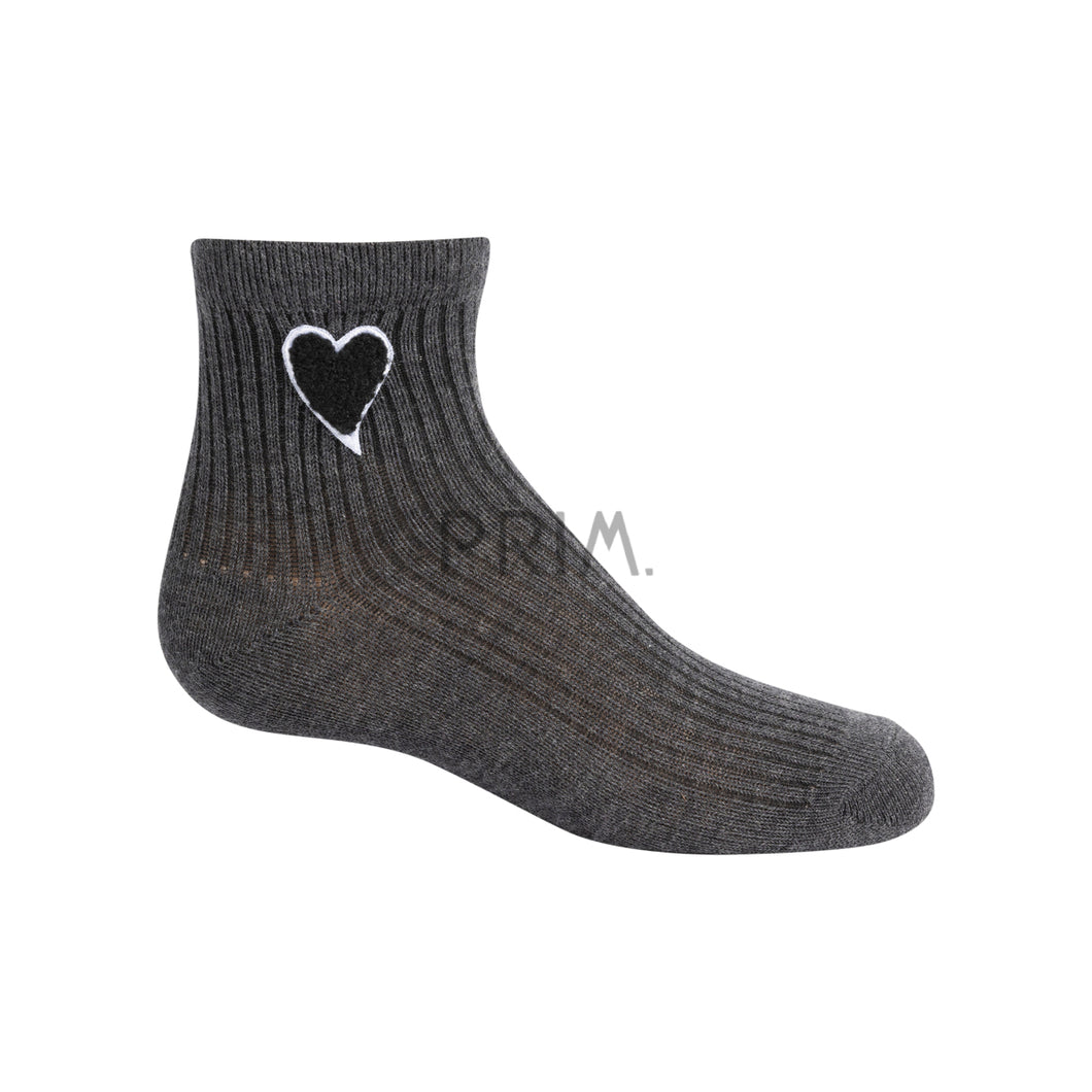 ZUBII SHERPA HEART ANKLE SOCK