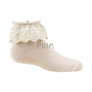 ZUBII EYELET RUFFLE ANKLE