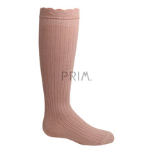 Load image into Gallery viewer, ZUBII TEXTURED RUFFLE KNEE SOCK
