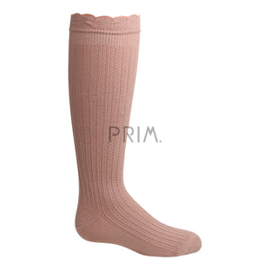 ZUBII TEXTURED RUFFLE KNEE SOCK