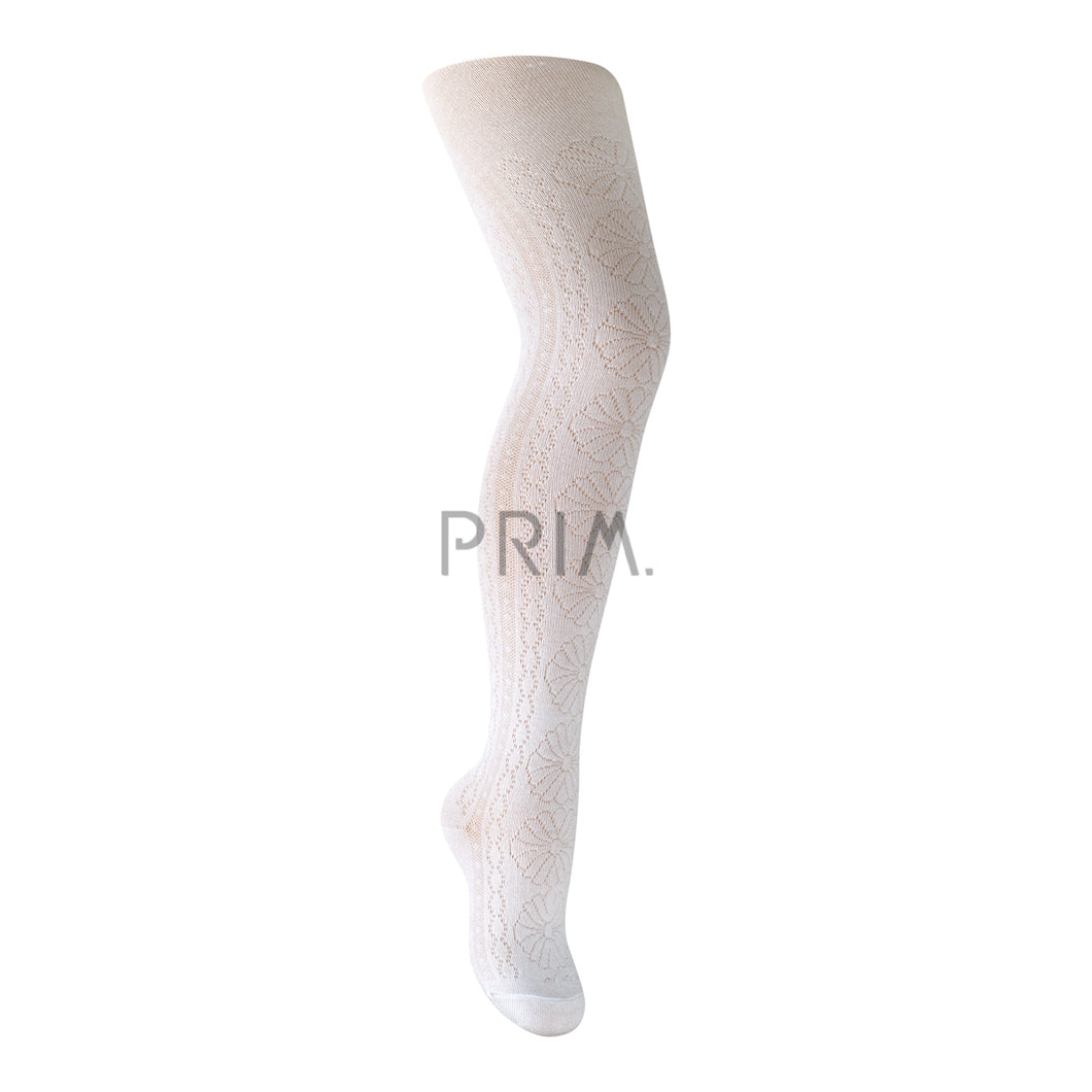 ZUBII FRONT FLOWER TEXTURE TIGHTS