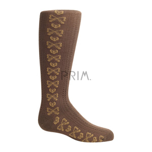 ZUBII TEXTURED HEART/BOW KNEE SOCK