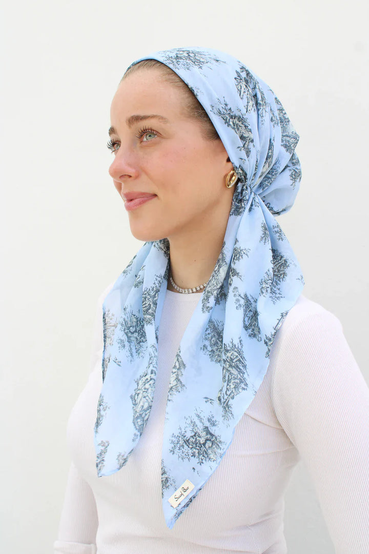 headscarf short pretied pattern