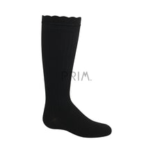 Load image into Gallery viewer, ZUBII TEXTURED RUFFLE KNEE SOCK
