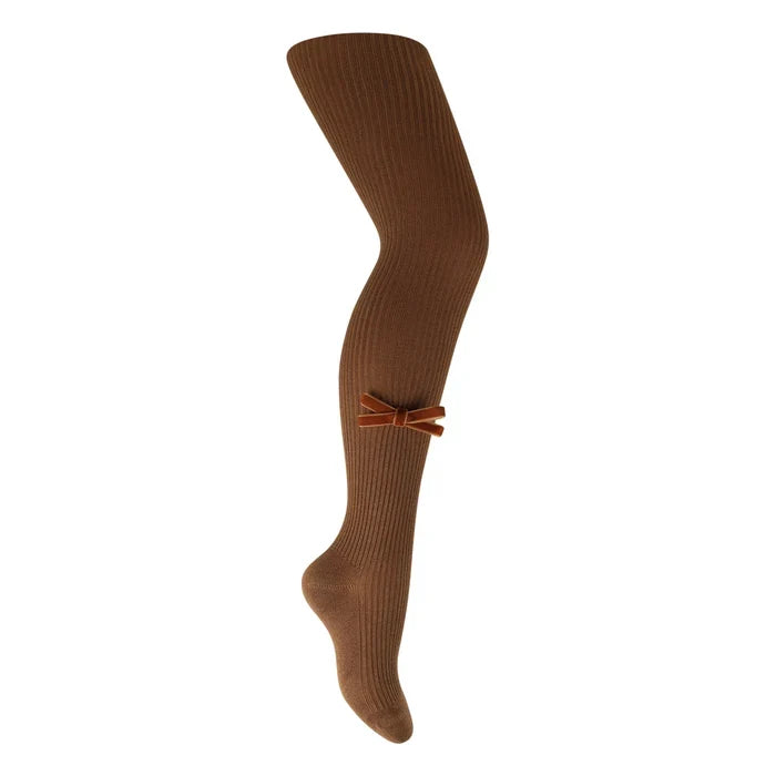 tights cotton modal classic velvet bow