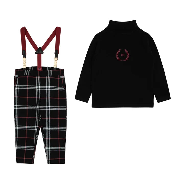 set outfit embroidered duo
