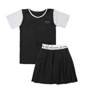 MISS MINI ONYX TOP & SKIRT SET