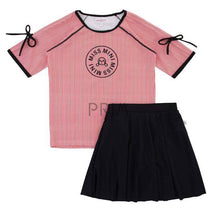 Load image into Gallery viewer, MISS MINI PINSTRIPE TOP &amp; SKIRT SET
