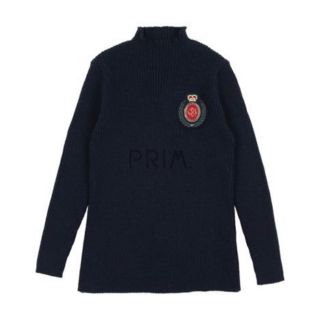 ANALOGIE CREST KNIT FUNNEL NECK SWEATER