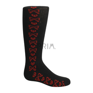 ZUBII TEXTURED HEART/BOW KNEE SOCK