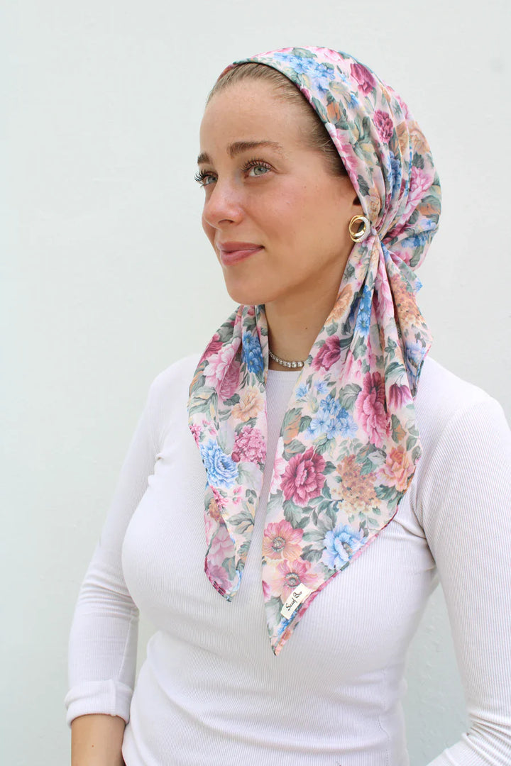 headscarf short pretied pattern
