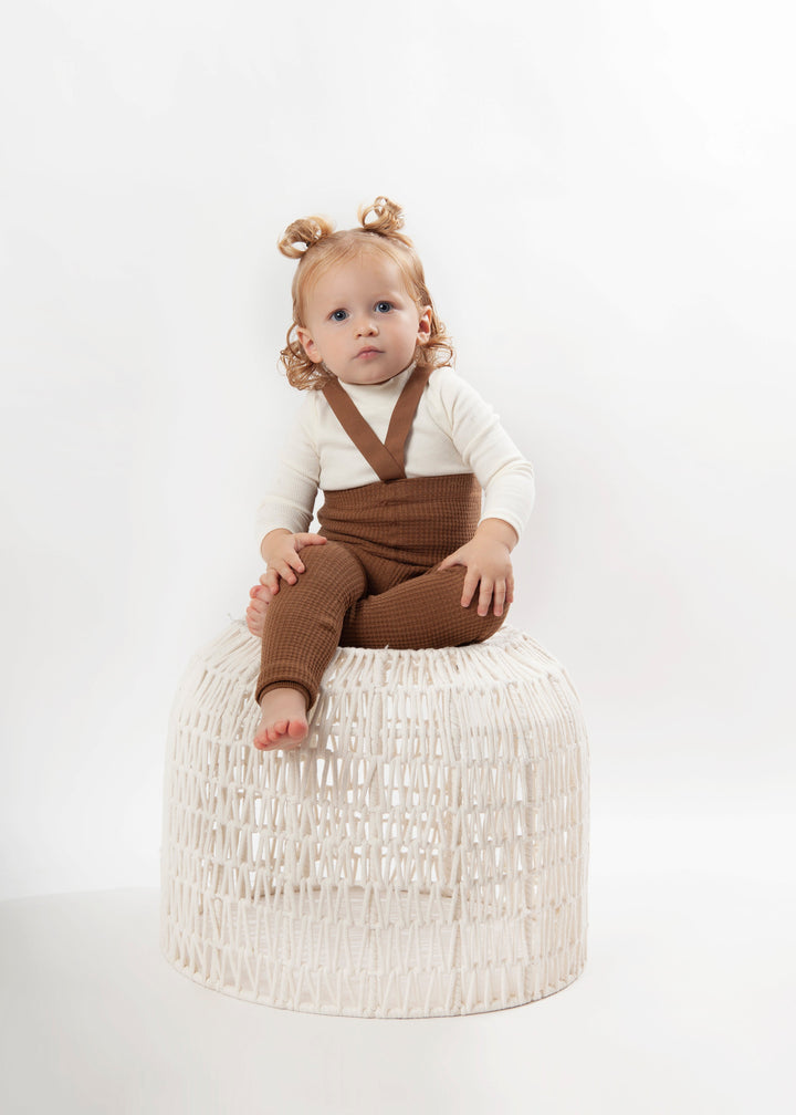 overall tights waffle long