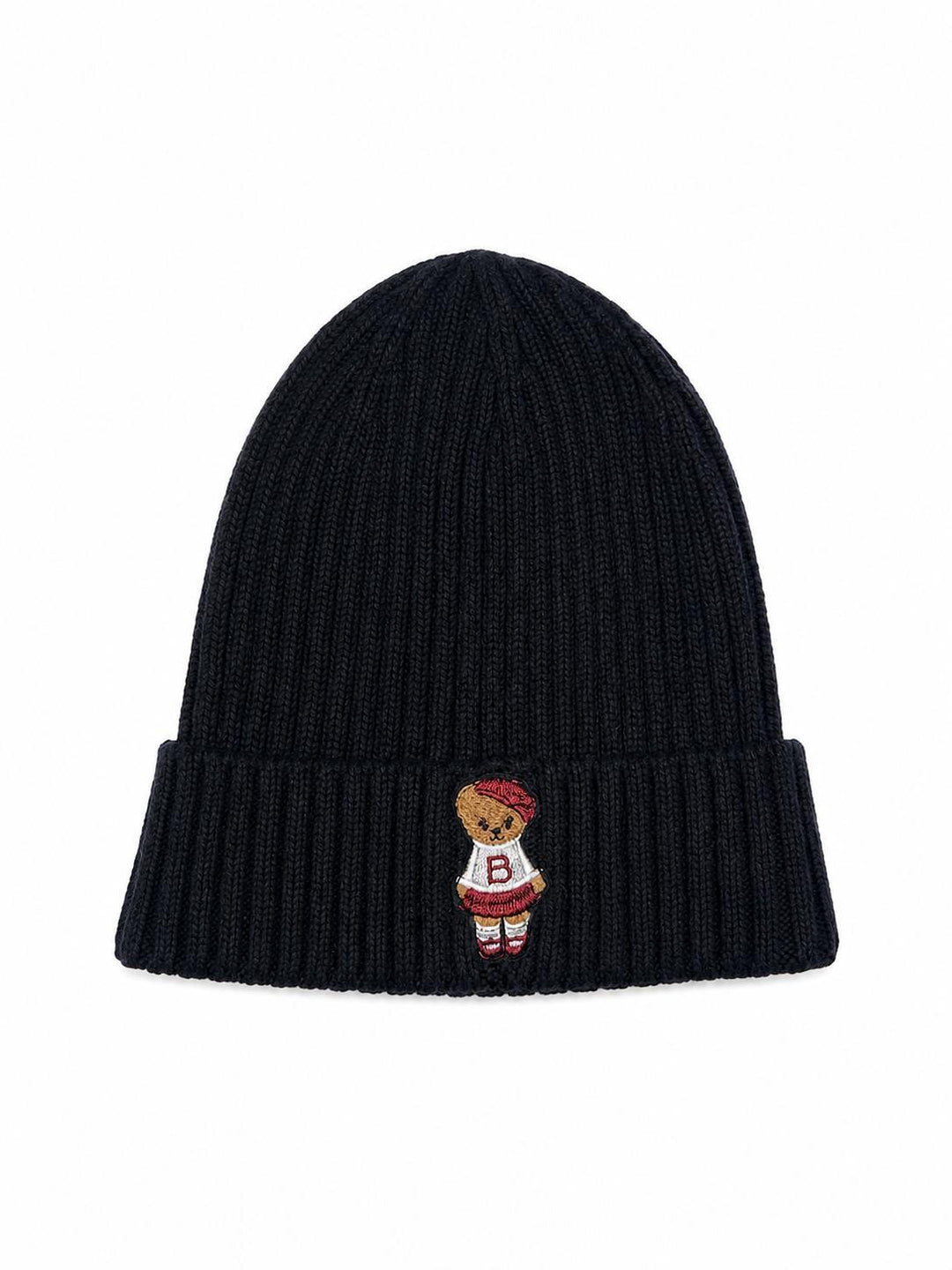 hat ribbed knit cuff with teddy
