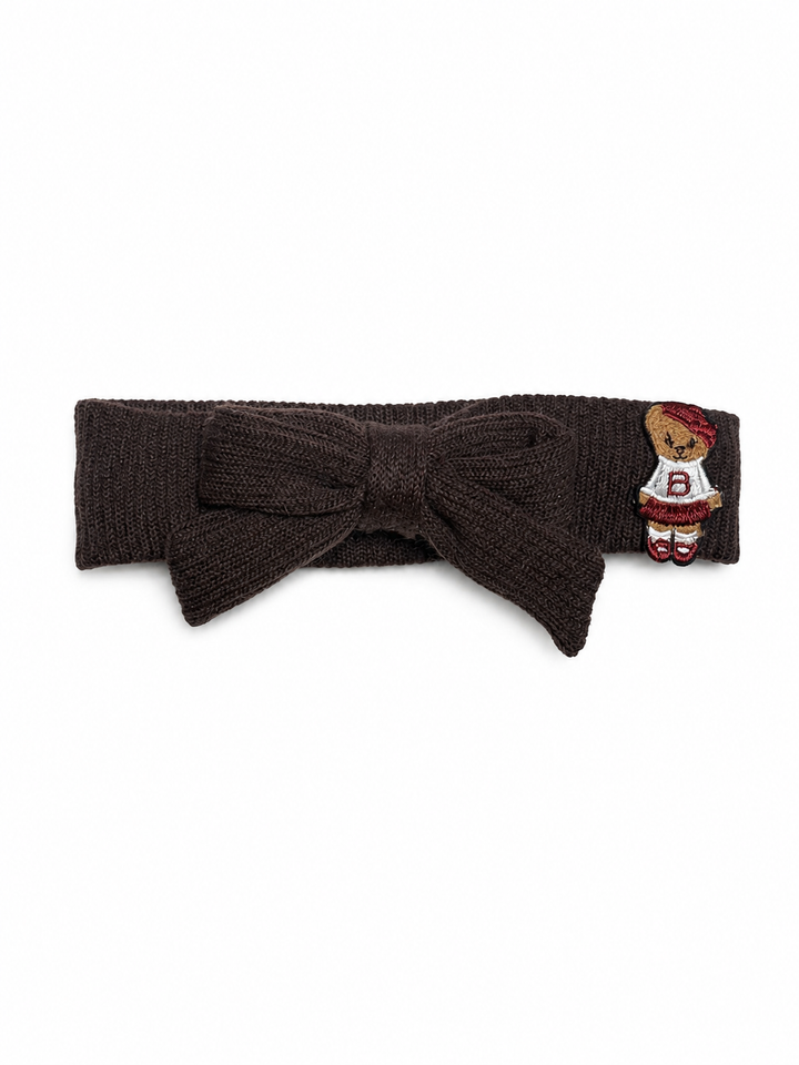 baby band teddy knits bow