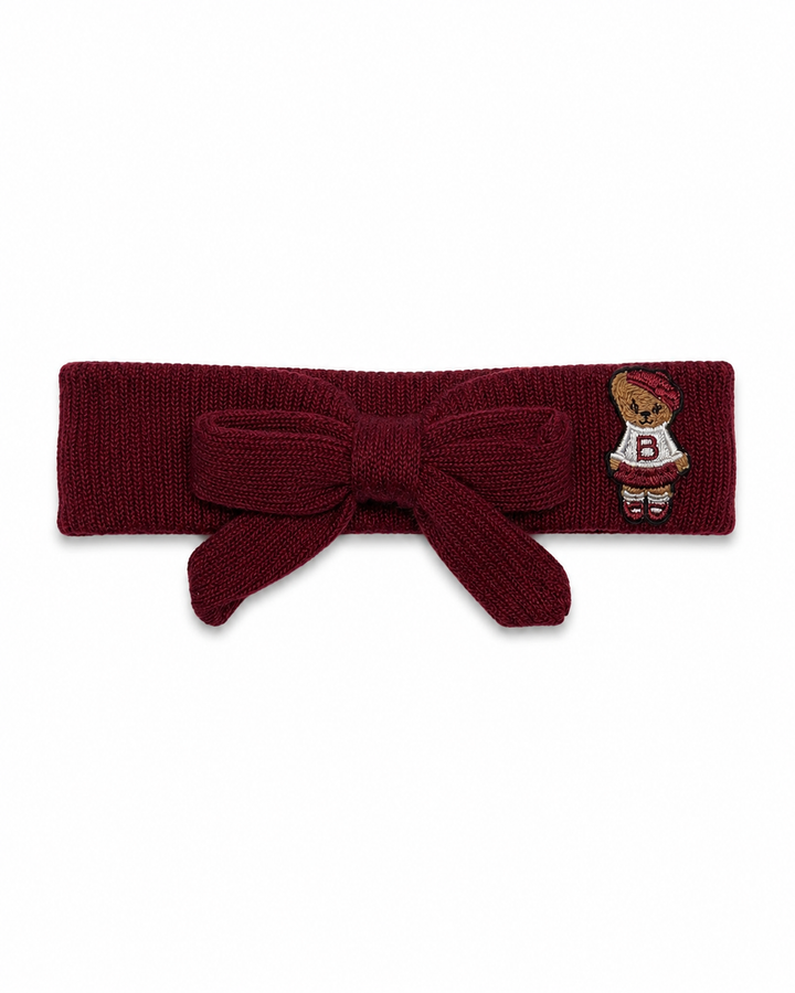 baby band teddy knits bow