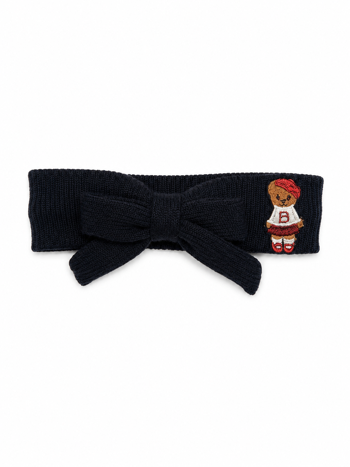 baby band teddy knits bow