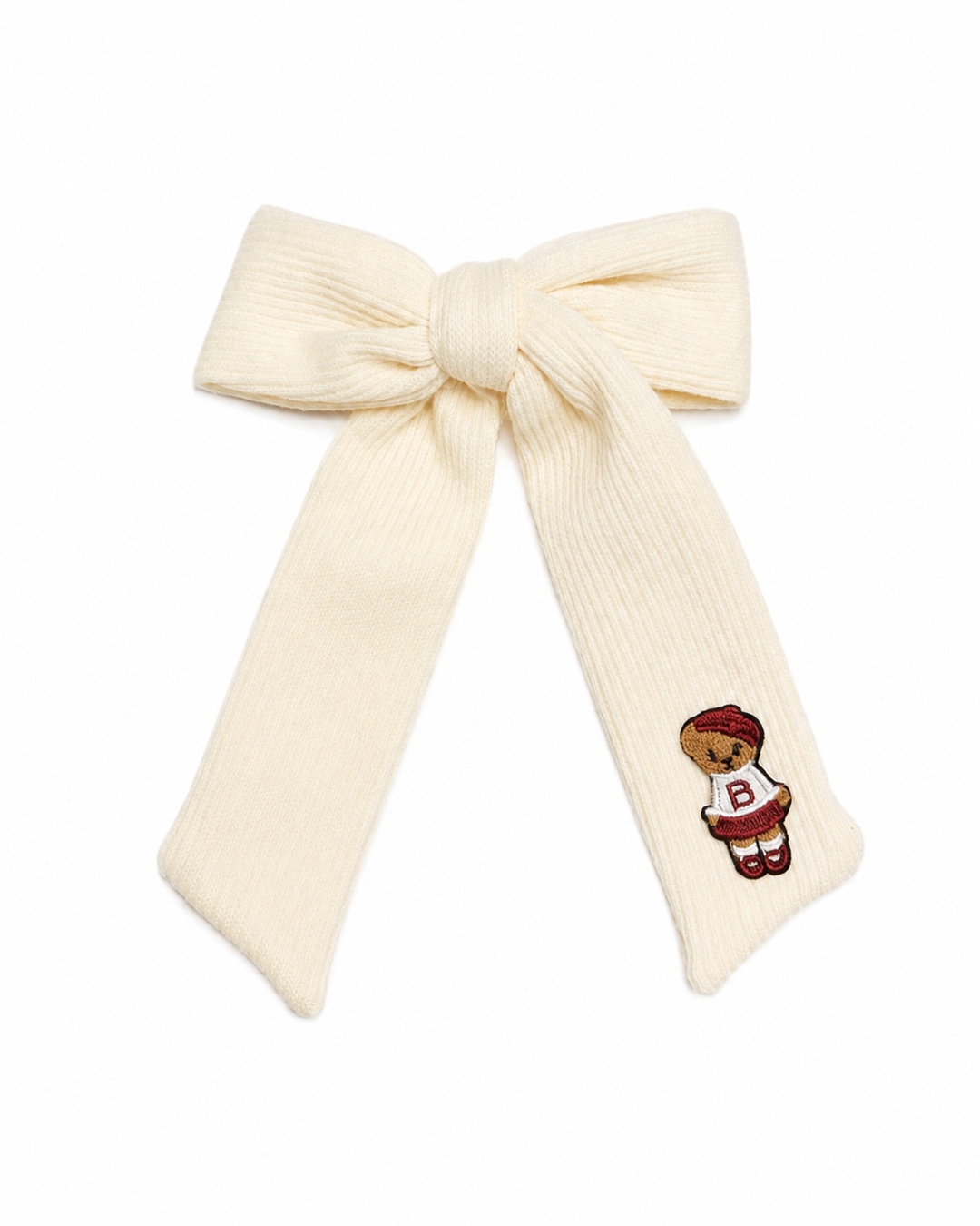 clip teddy knits bow