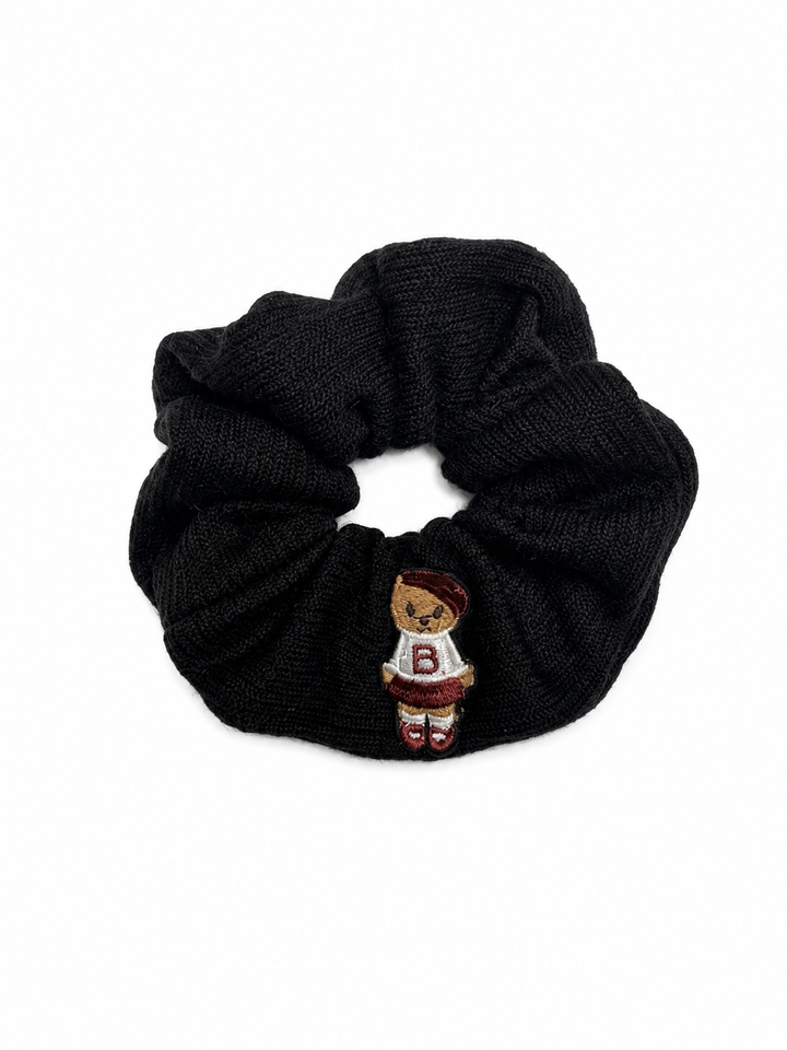 pony scrunchie teddy knits