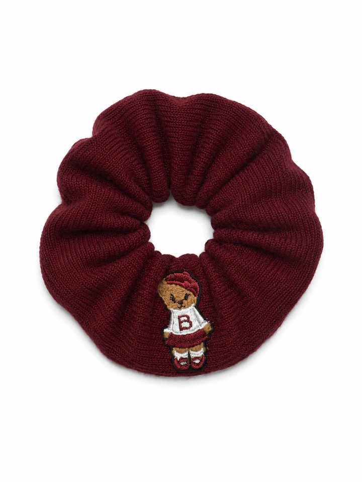 pony scrunchie teddy knits