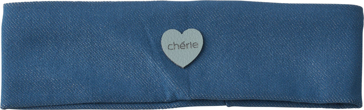 baby band denim fringe heart stretch