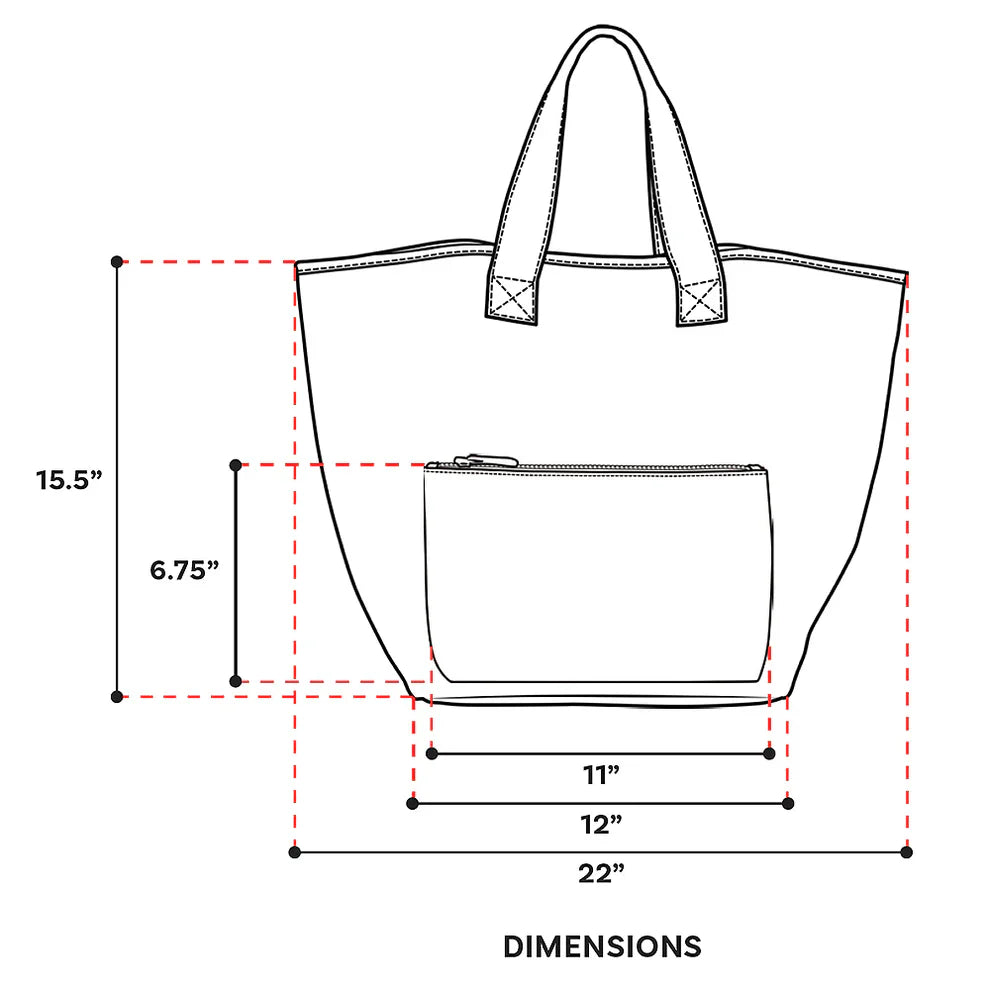 tote bag with drinks makeup set