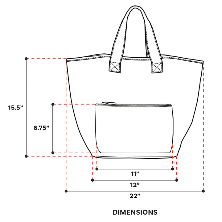 tote bag with drinks makeup set