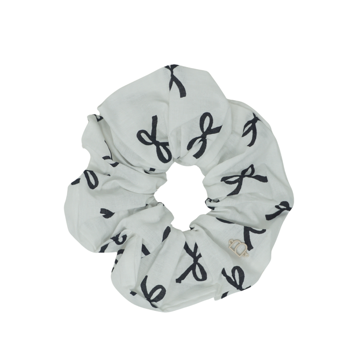 pony scrunchie printed bows bow