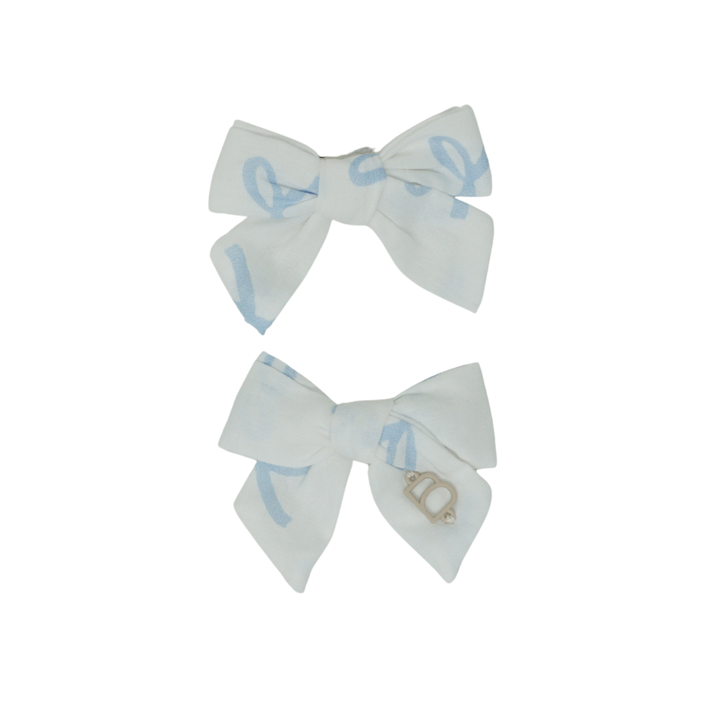 clip snap printed bows bow set