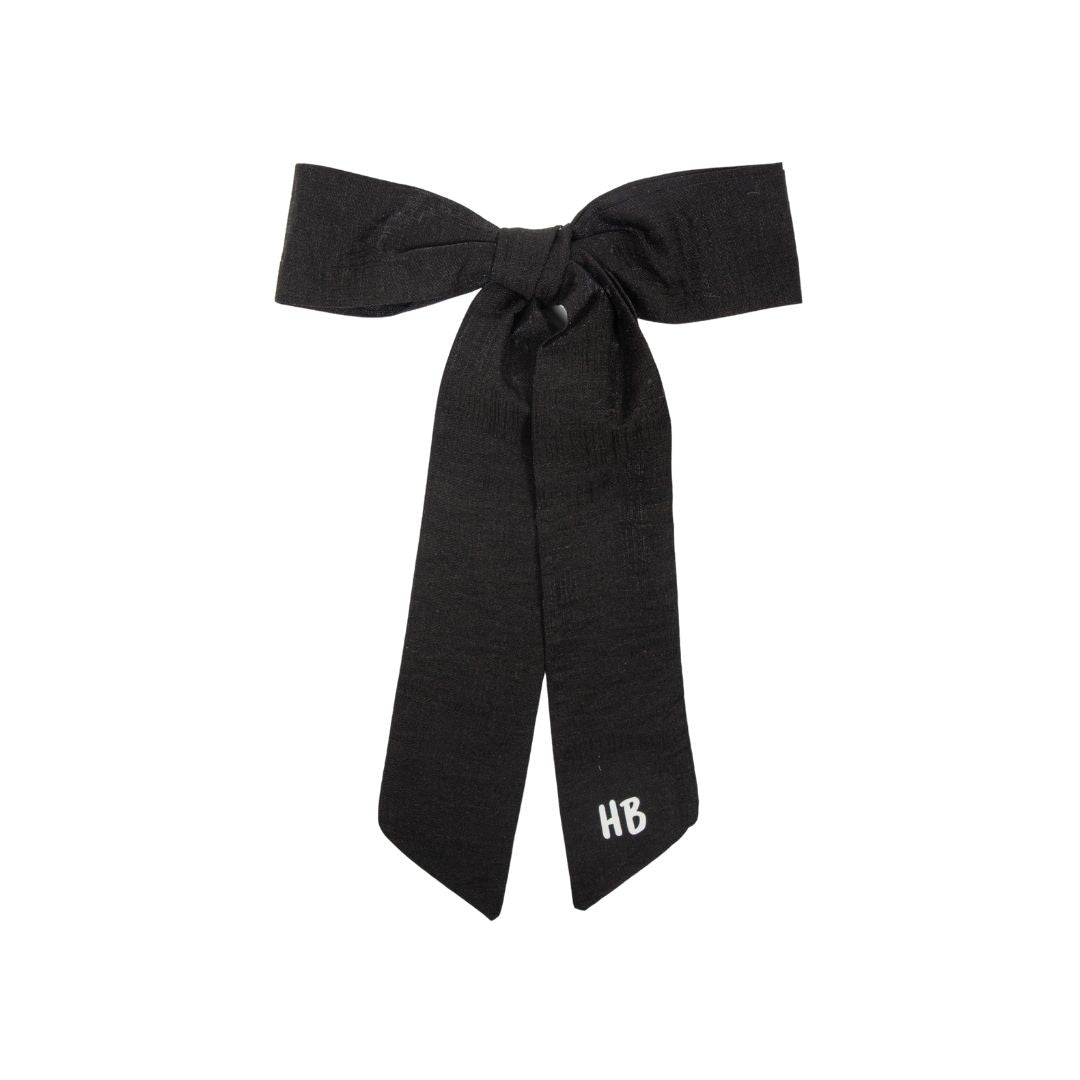 clip satin sparkle bow