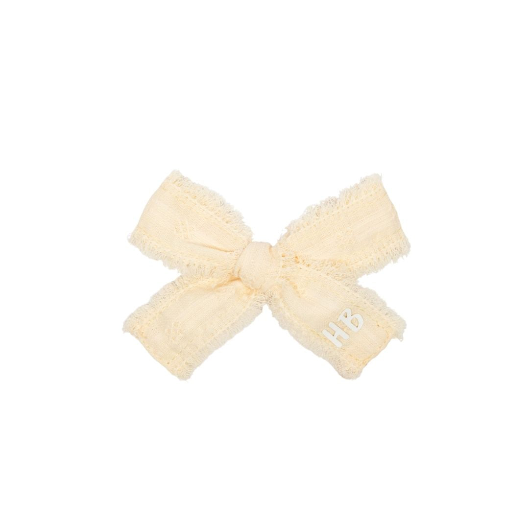 clip thin eyelet bow