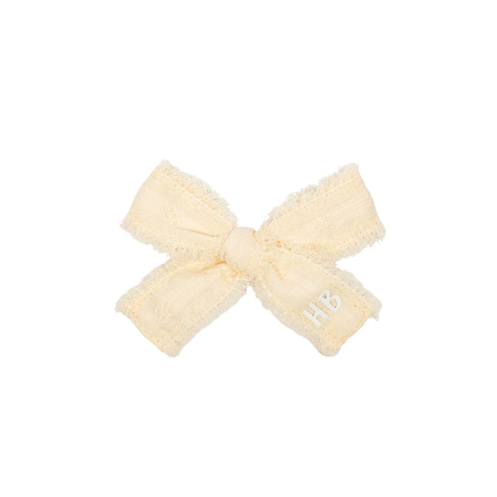 clip thin eyelet bow