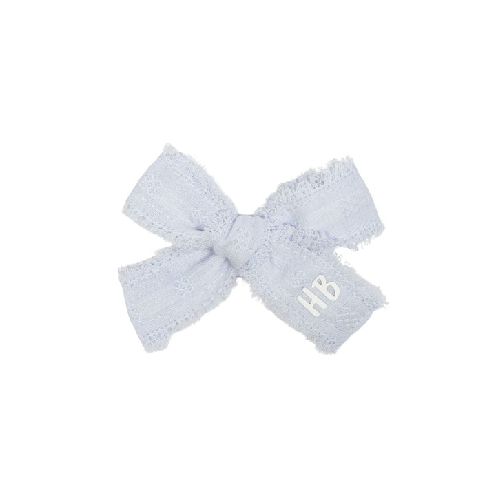 clip thin eyelet bow